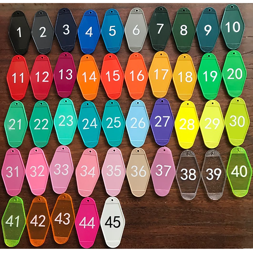 Full-Color Double-Sided Vintage Motel Key Tag — view 3