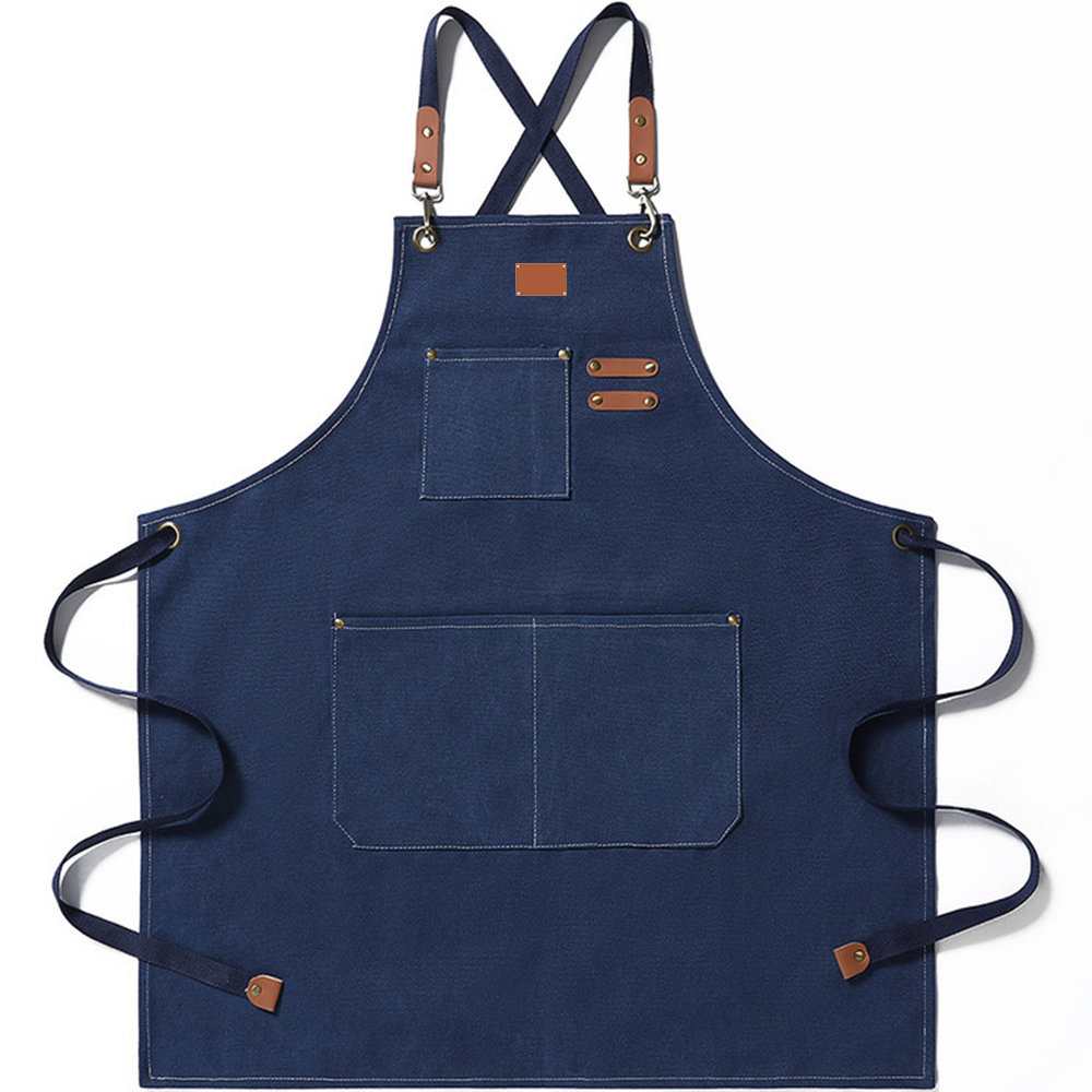 Heavy-Duty Cross-Back Cotton Canvas Apron — view 6