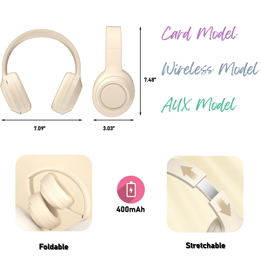 Foldable Wireless Noise-Canceling Over-Ear Headphone — view 2