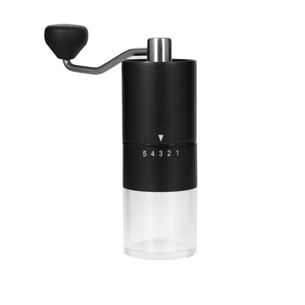 Manual Stainless Steel Coffee Burr Grinder with Hand Crank — view 3