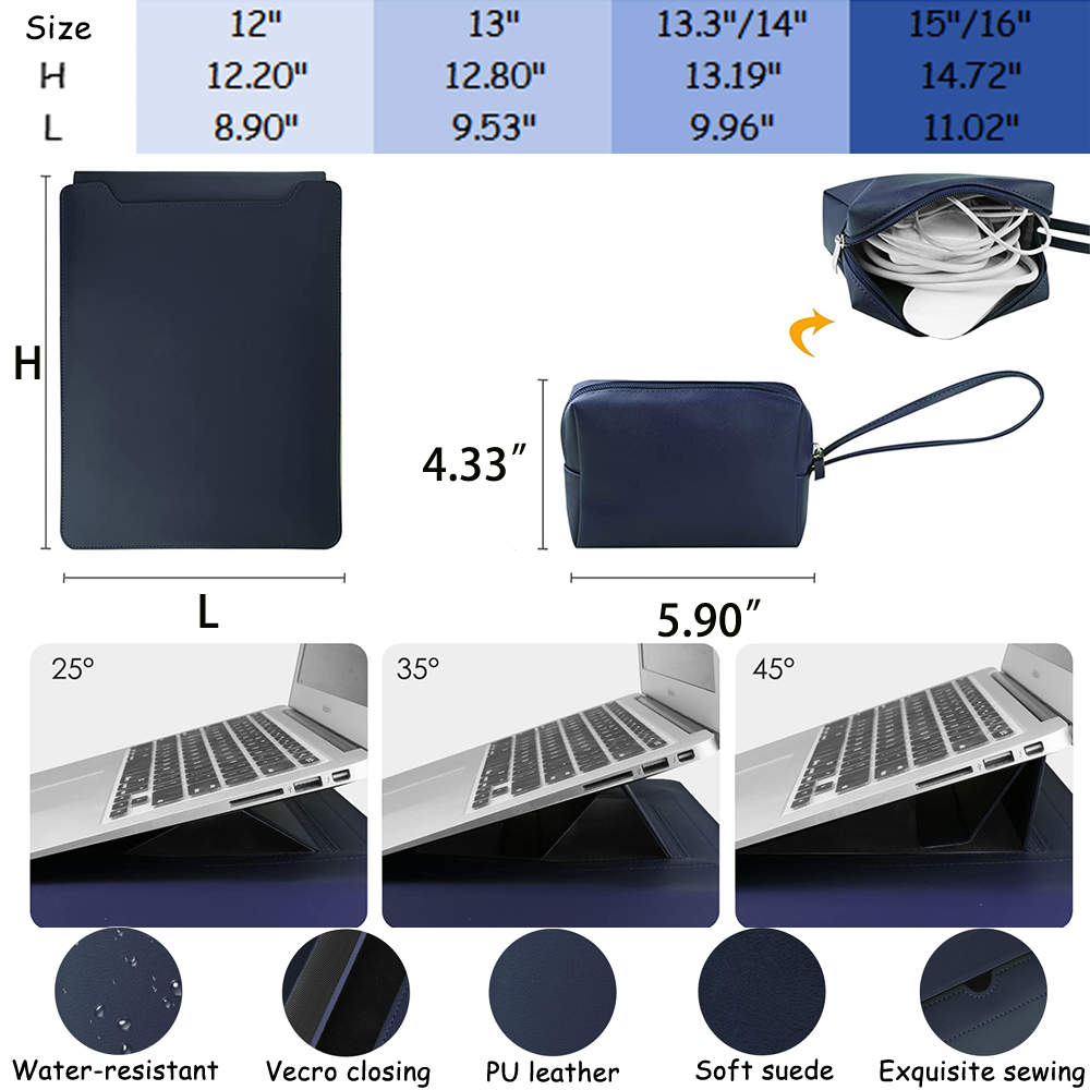 13-inch 3-in-1 Laptop Sleeve, Stand & Organizer — view 2