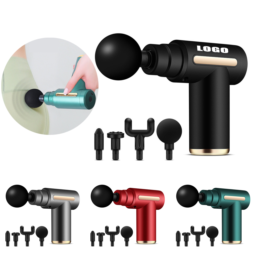 Portable 4-in-1 Massage Gun with 4 Heads