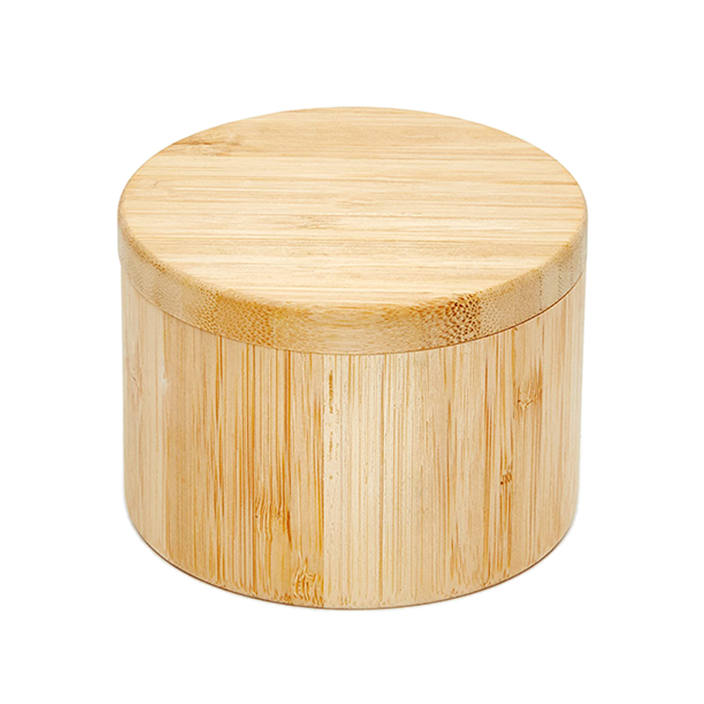 6 oz Bamboo Salt Cellar with Magnetic Swivel Lid — view 3