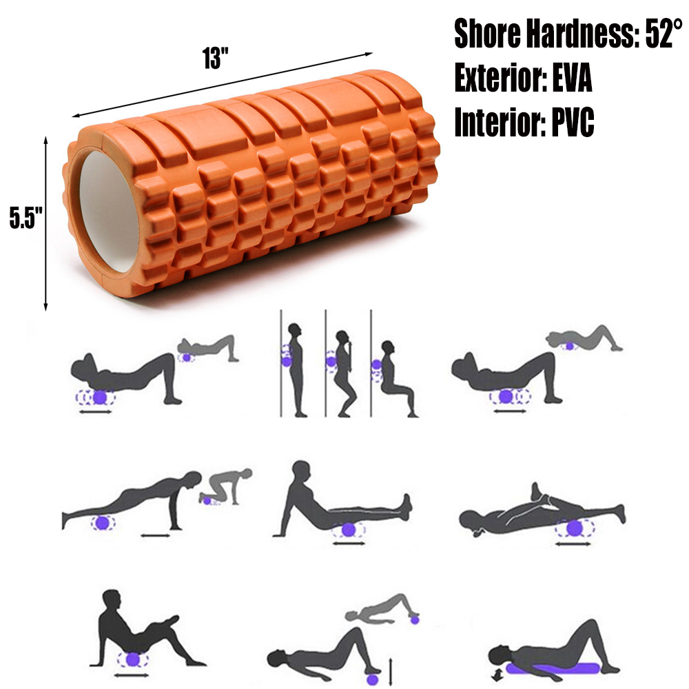 13-inch EVA Multi-Density Yoga Massage Foam Roller — view 2
